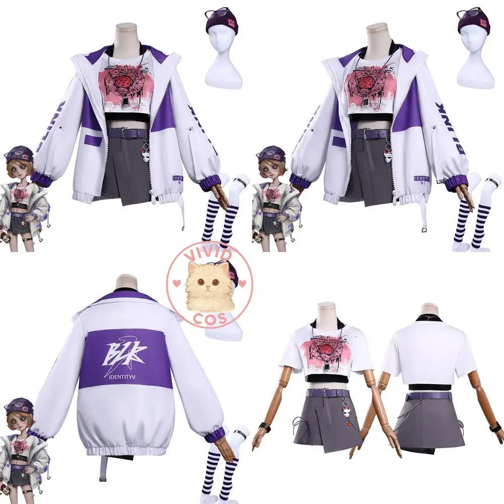 

Popular Game Identity V Cosplay Costume Anime Mechanic Tracy Reznik Role Playing Women Outfit for Comic Con Halloween Party Set