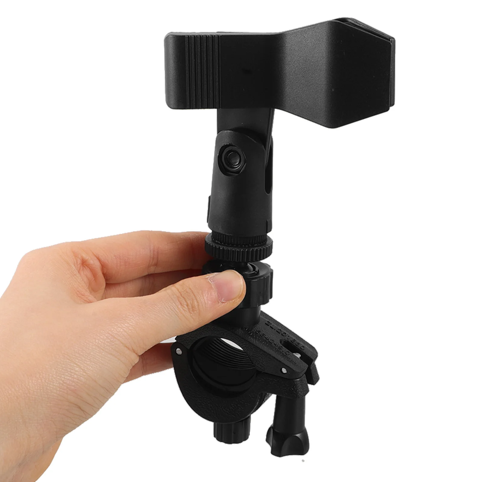 

Microphone Holder Clip with Expansion Head Compatible with Various Models Ideal for Live Streaming and Outdoor Use