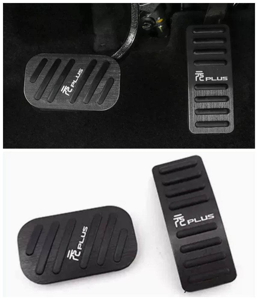 Pedal Brake Cover Pad Case Non-Slip Car Accessories For BYD Atto 3 Yuan Plus 2022 2023 Aluminum Alloy Interior Accelerator