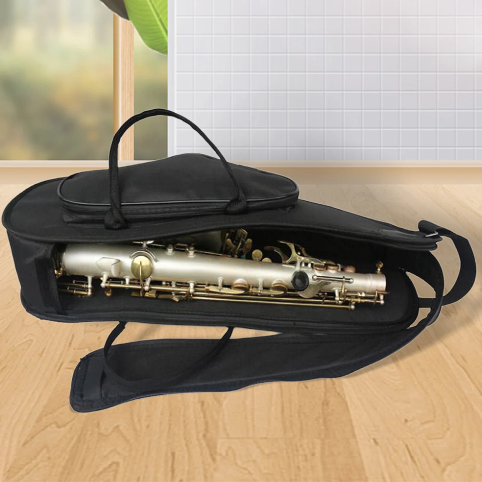 Alto Saxophone Storage Bag Sax Bag Case Clarinet Backpack Adjustable Strap Thick Padded with Handle for Musical Instruments Gear