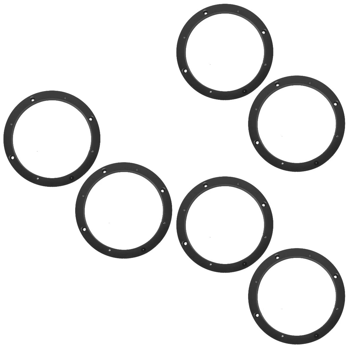 

6 pcs Car Door Speaker Mounting Rings 6.5 Inch Spacer Adapter Plastic Upgrade Easy Install Versatile Most