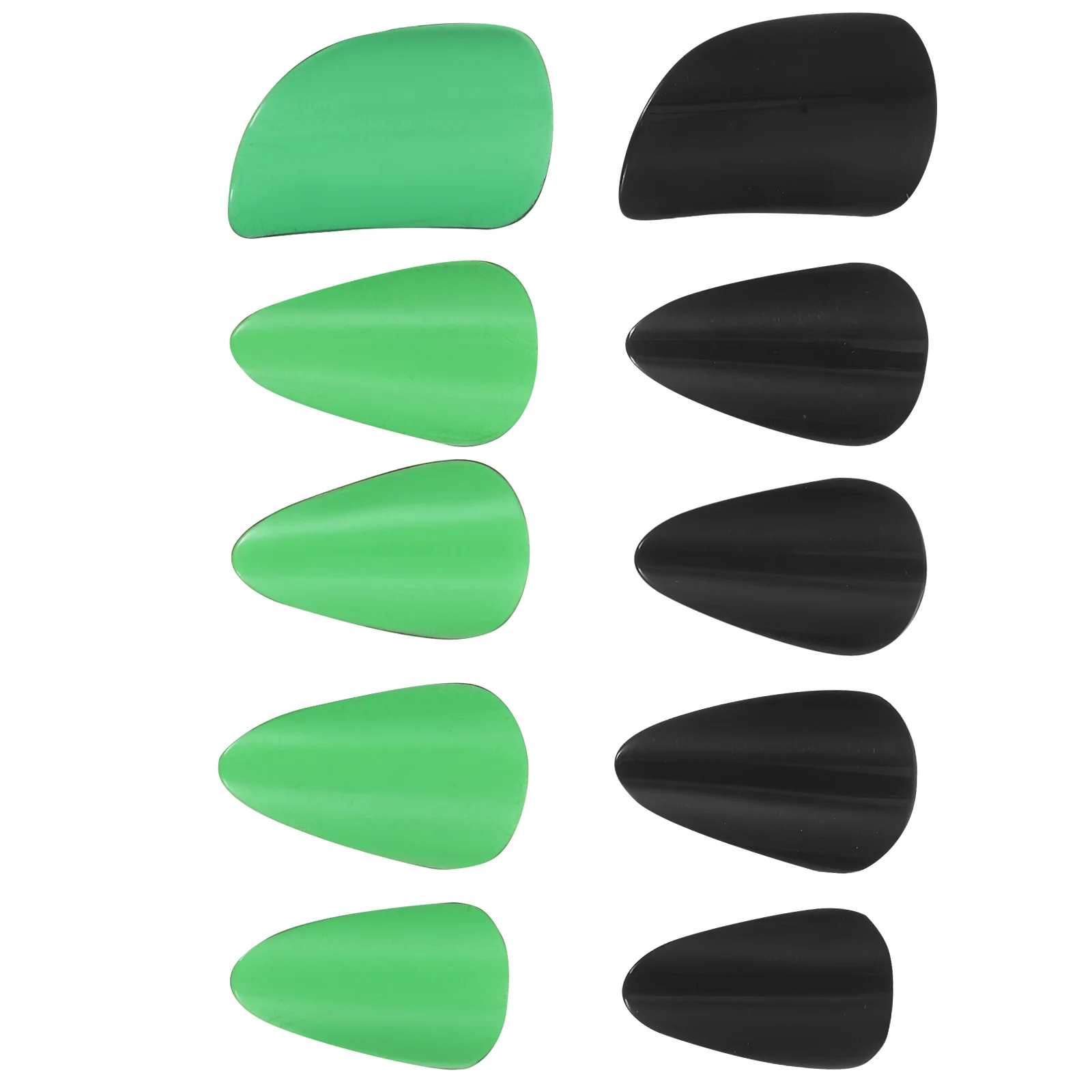 10 Uds. De uñas Pipa, instrumento profesional de cuerda duradero, púas para dedos, práctica de cítara Guzheng, rendimiento, uñas postizas de gran tamaño