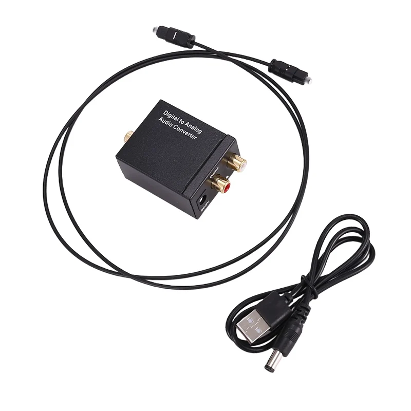 

Digital To Analog Audio Converter Optical Fiber Toslink Coaxial Signal To RCA R/L Audio Decoder SPDIF ATV DAC Amplifier