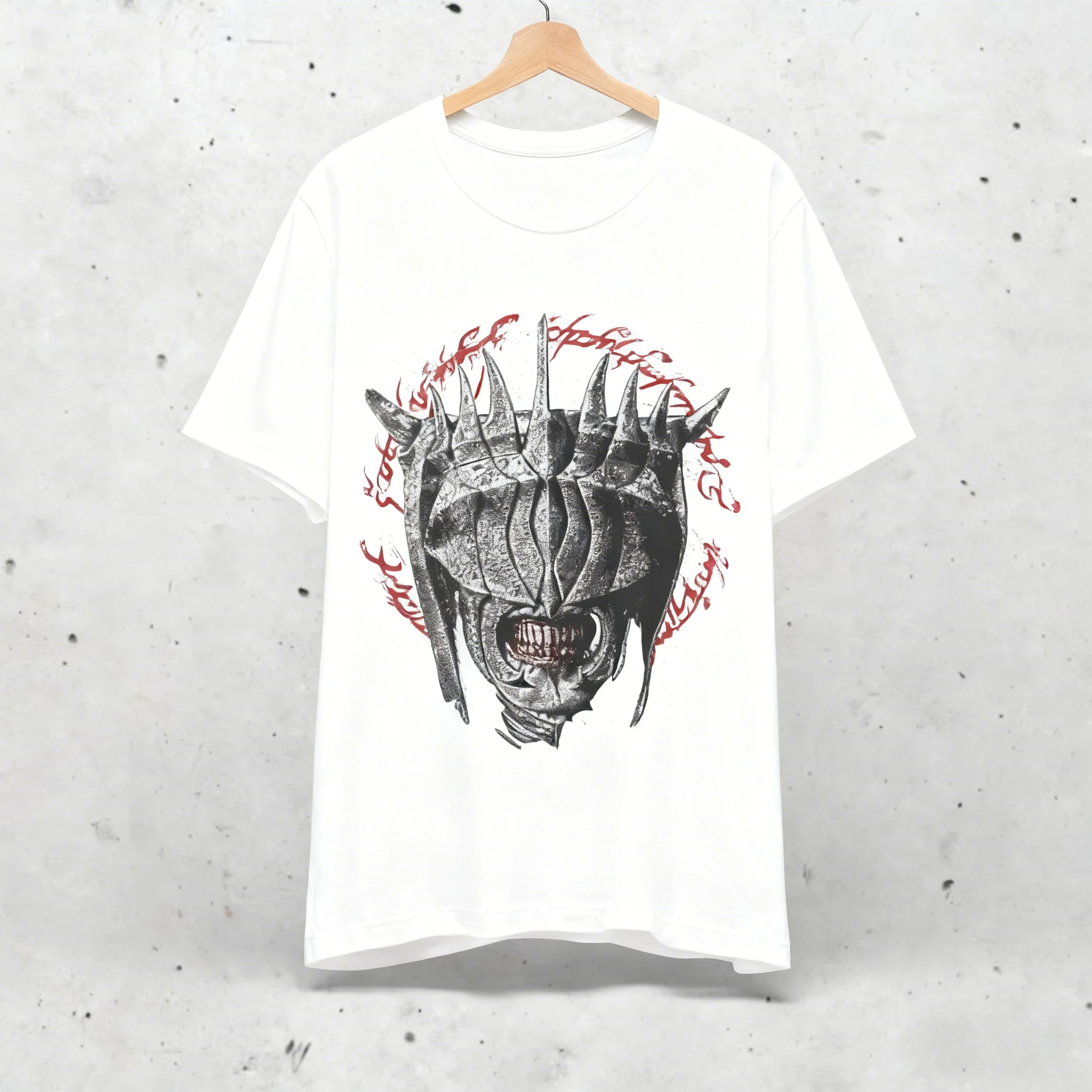 قميص Lord of The Rings فم Sauron Mordor Dark Lord ملابس رجالية مريحة