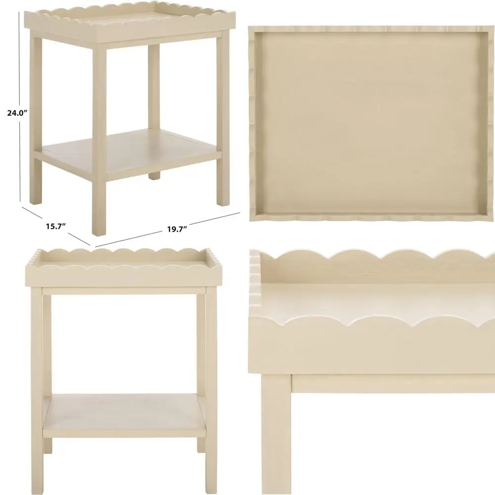 Stylish Starlyn Sand Side Table for Home Decor
