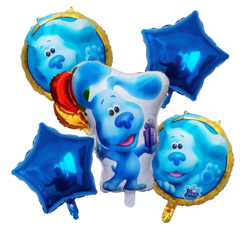 Blue\'s Clues Party Balloons Set, Cartoon, Dog, Birthday Banner, Cake Toppers, Baby Shower, Kids, Party Decor Supply