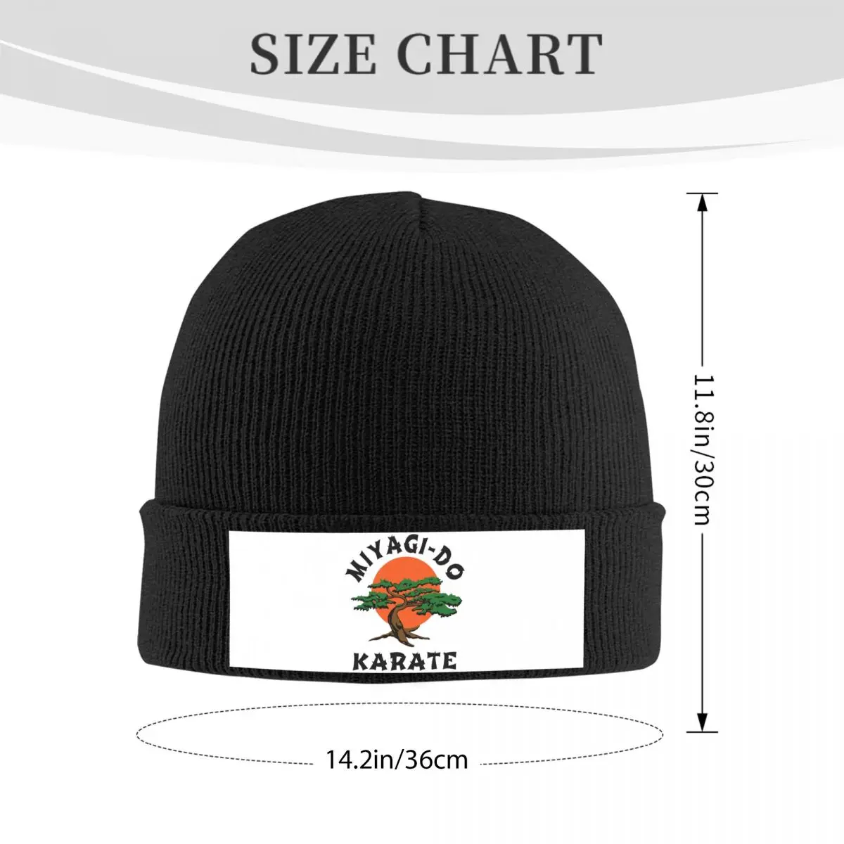 Miyagi Do Jo Karate Martial Warm Knitted Cap Hip Hop Bonnet Hat Autumn Winter Outdoor Beanies Hats for Men Women Adult