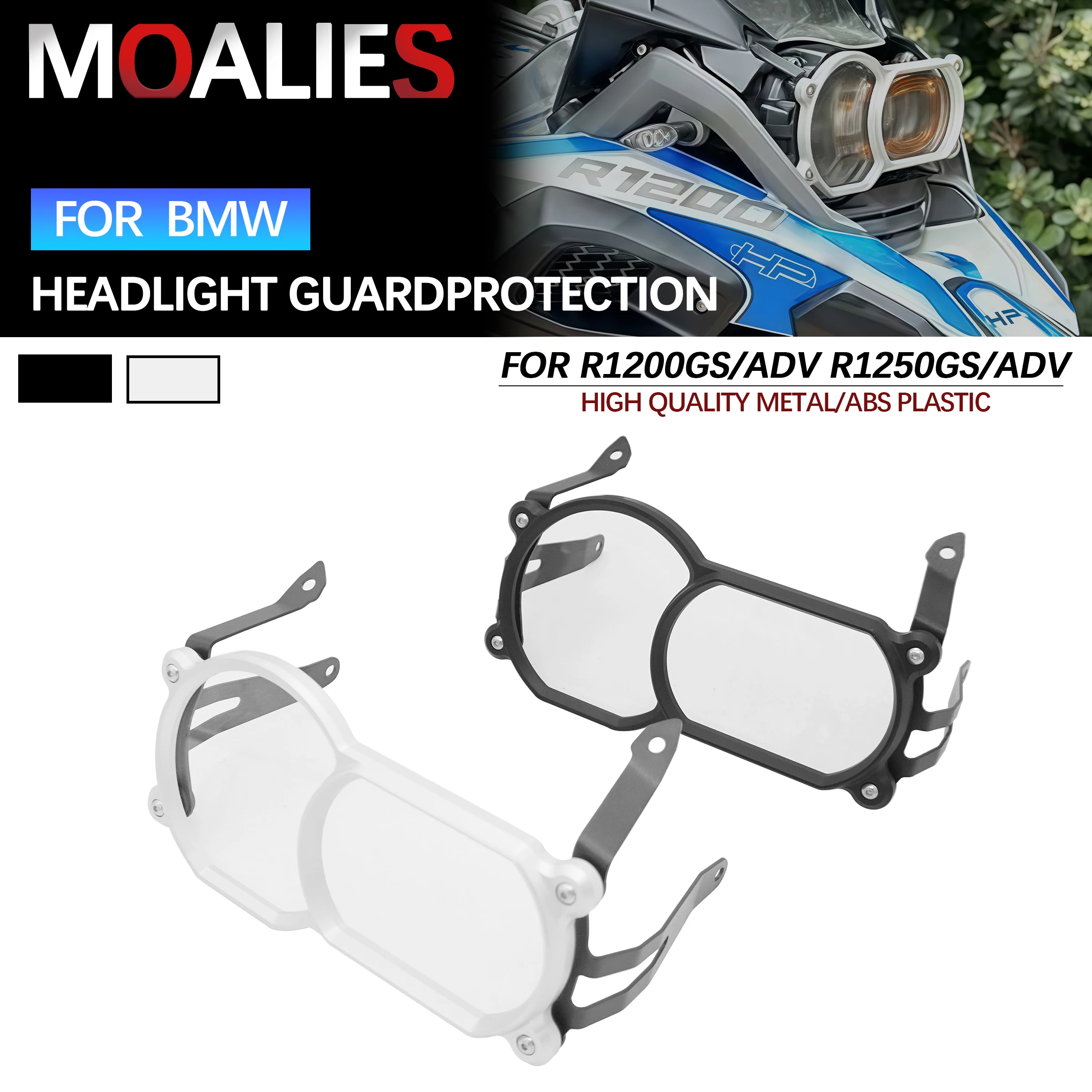 

For BMW R1200GS ADV R1250GS LC Adventure Motorcycle Accessories Headlight Protector Transparent Head Lights Guard Grille Cover