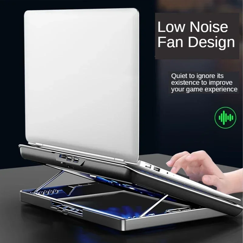 Gaming PC Laptop Stand Cooler Dual USB Laptop Cooling Adjustable Support Notebook Stand With Fan For Macbook Pro Notebook Holder