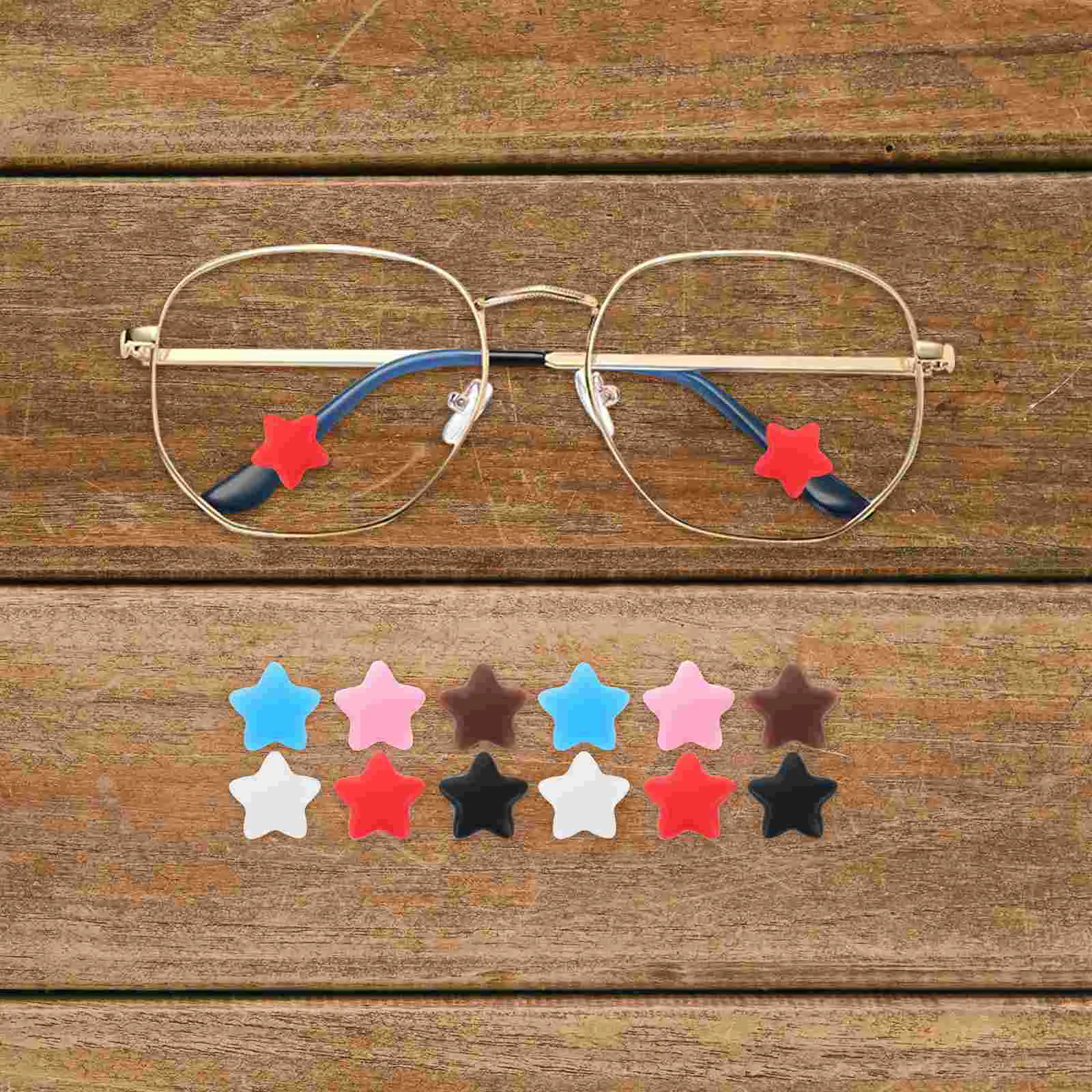 60 個の滑り止めシリカゲルイヤーマフメガネホルダー滑り止めイヤーグリップ子供用イヤホンシリコン眼鏡フック保護機能