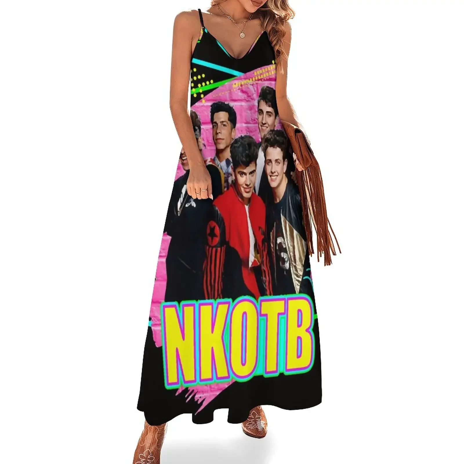 

NKOTB Music Classic Essential Sleeveless Dress womens clothing Long dress woman Dress