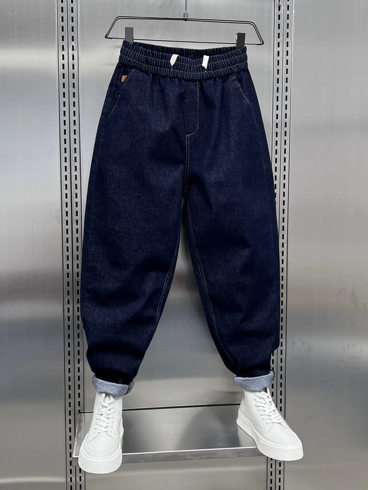 

Men's Fashionable Casual Denim Pants Spring Autumn New Style Versatile Comfortable Breathable Straight Leg Jeans