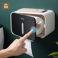 Youpin ECOCO Waterproof Tissue Box Toilet Paper Box Perforated Toilet Shelf Creative Home Bathroom Tissue Box Home Decoration