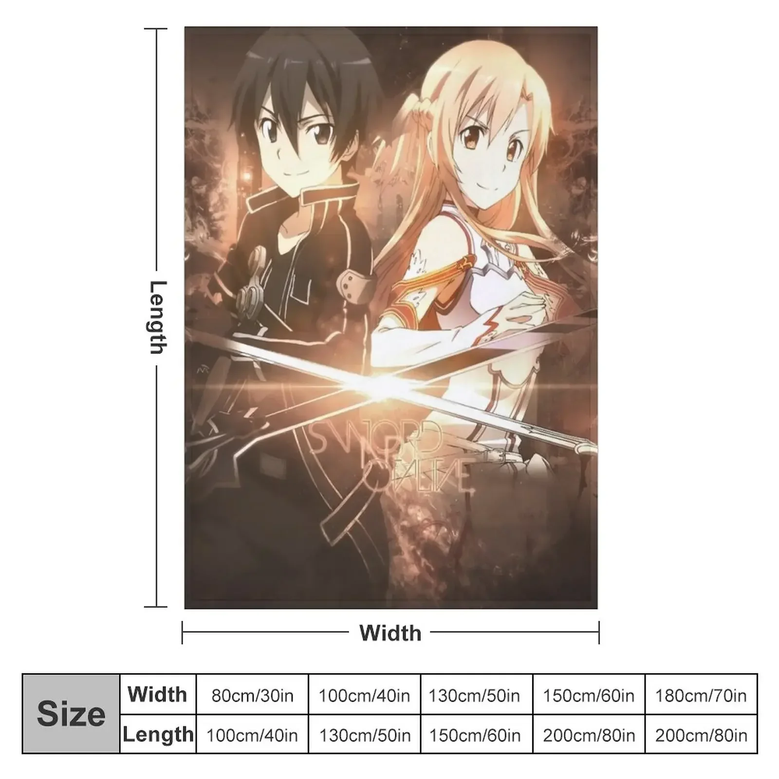 Sword Art Online 23 Throw Blanket for babies Thermal Blankets