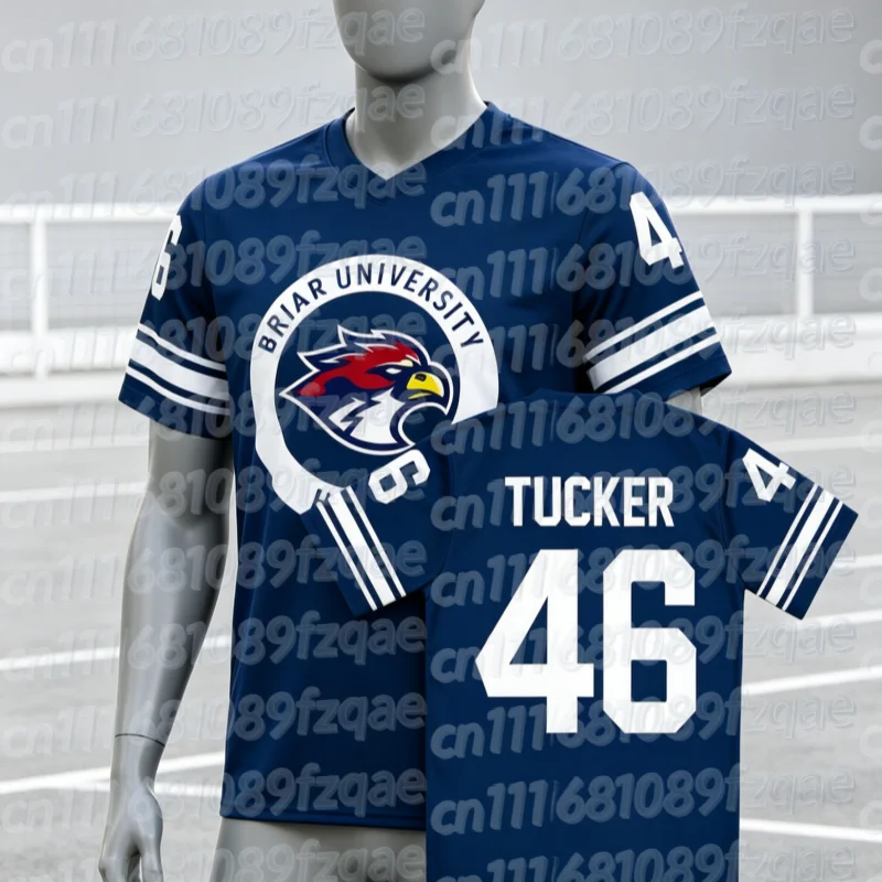 Camiseta de la Universidad Briar Off Campus, Graham 44 22 DI LAURENTIS 66 Tucker46, Cuello en V, Manga Corta, Camisetas Familiares a Juego, 3D