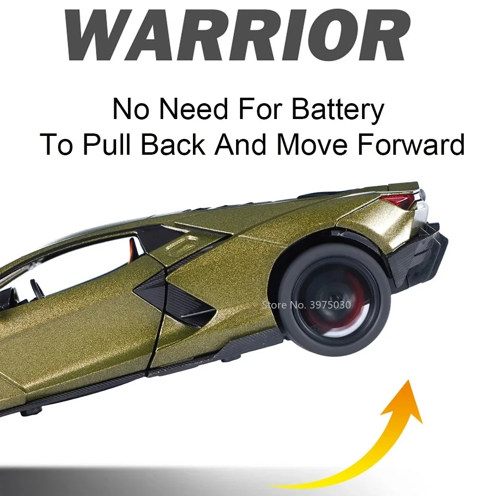 Modèle de voiture jouet Aventador en alliage moulé sous pression avec son et lumière, toutes les portes de voiture peuvent être ouvertes, véhicule jouet, cadeaux de fête des enfants, nouveau, 1/32