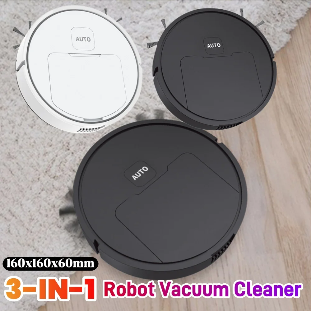 

Робот-пылесос 3-в-1 с функциями подметания, мытья полов и зарядкой через USB, 1000 Па, для домашней уборки полов