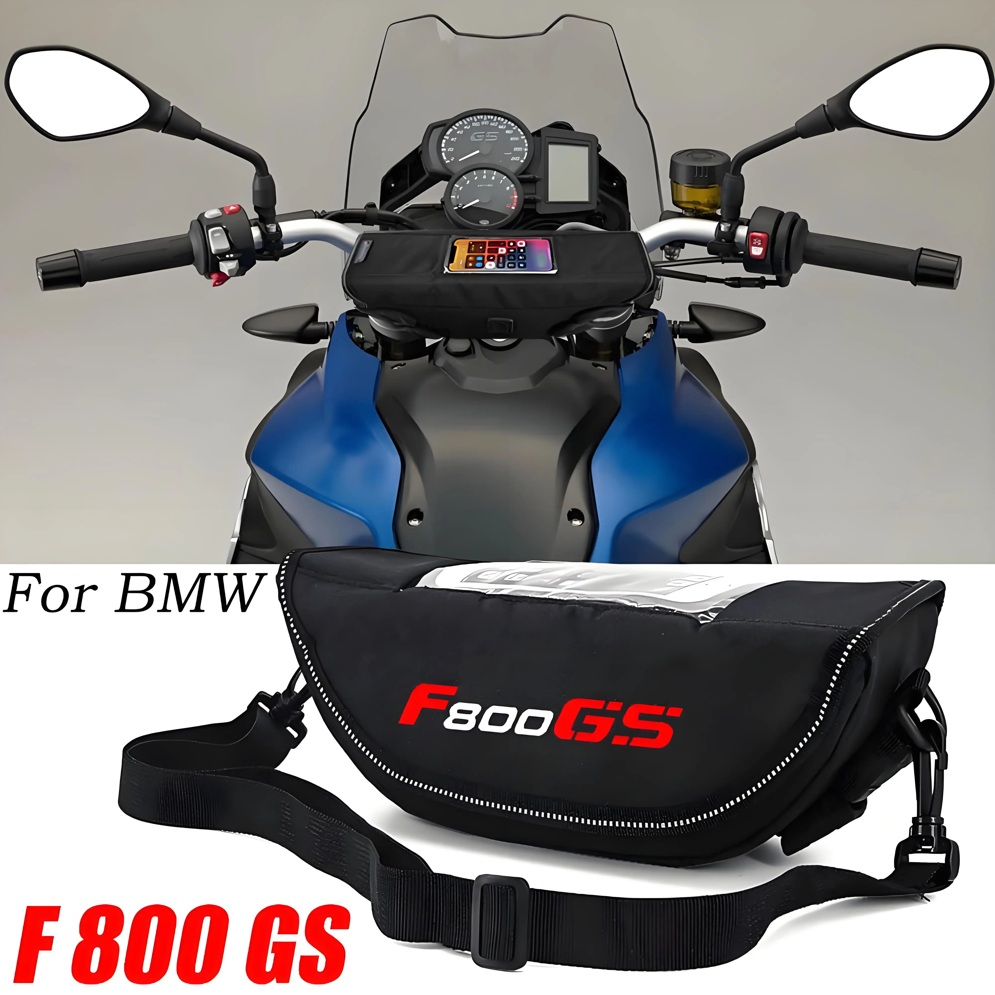 

Для BMW F800GS F800 GS F 800 GS аксессуары для мотоциклов водонепроницаемая и пылезащитная сумка для хранения руля сумка для навигации