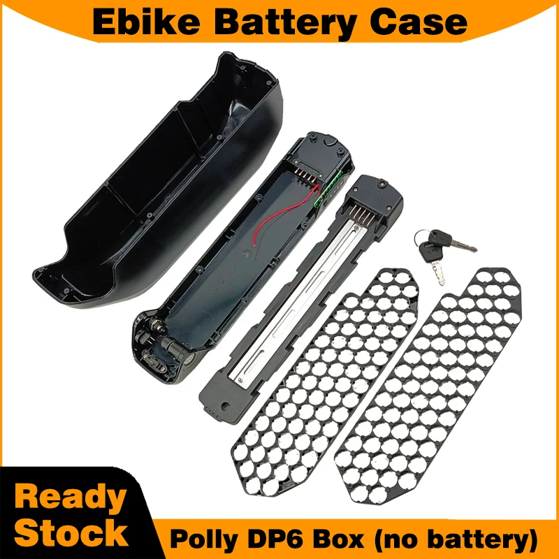 Obudowa baterii do e-bike'a Polly DP6 na akumulator 18650 48V/52V, bez baterii, styl montażu na dolnej rurze ramy, pusta obudowa do e-bike'a. — zdjęcie produktu 2