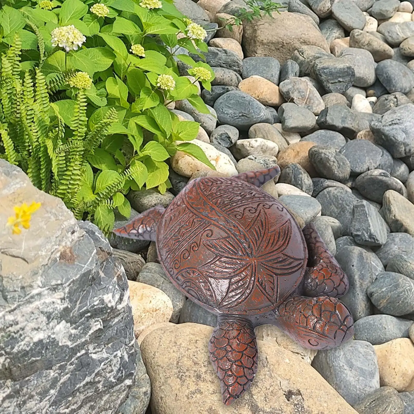 

Sea Turtle Statue Animal Sculpture Art Crafts Decorative Resin Tortoise Figurine