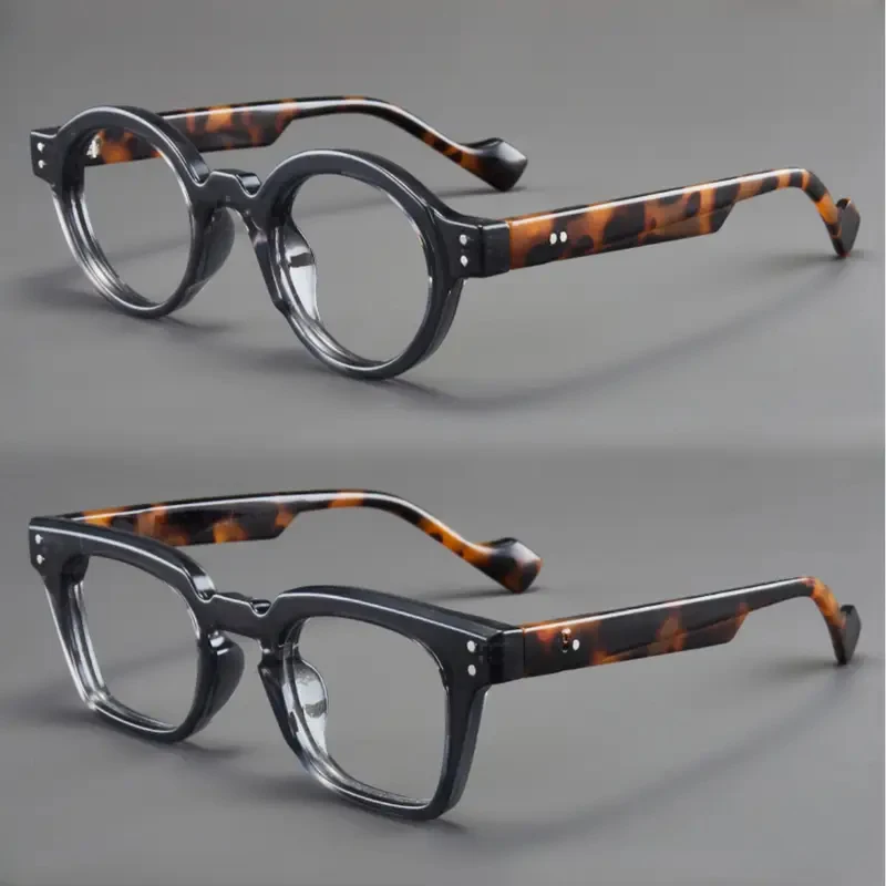 عبوتان من نظارات القراءة المستطيلة والمستديرة الأنيقة على شكل سلحفاة، للجنسين، مناسبة للمناسبات التي تحتاج إلى التكبير