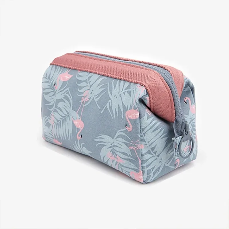 

New Fashion Cosmetic Bag Women Waterproof Flamingo Makeup Bags Travel Organizer Toiletry Kits Portable Makeup Bags Beautician