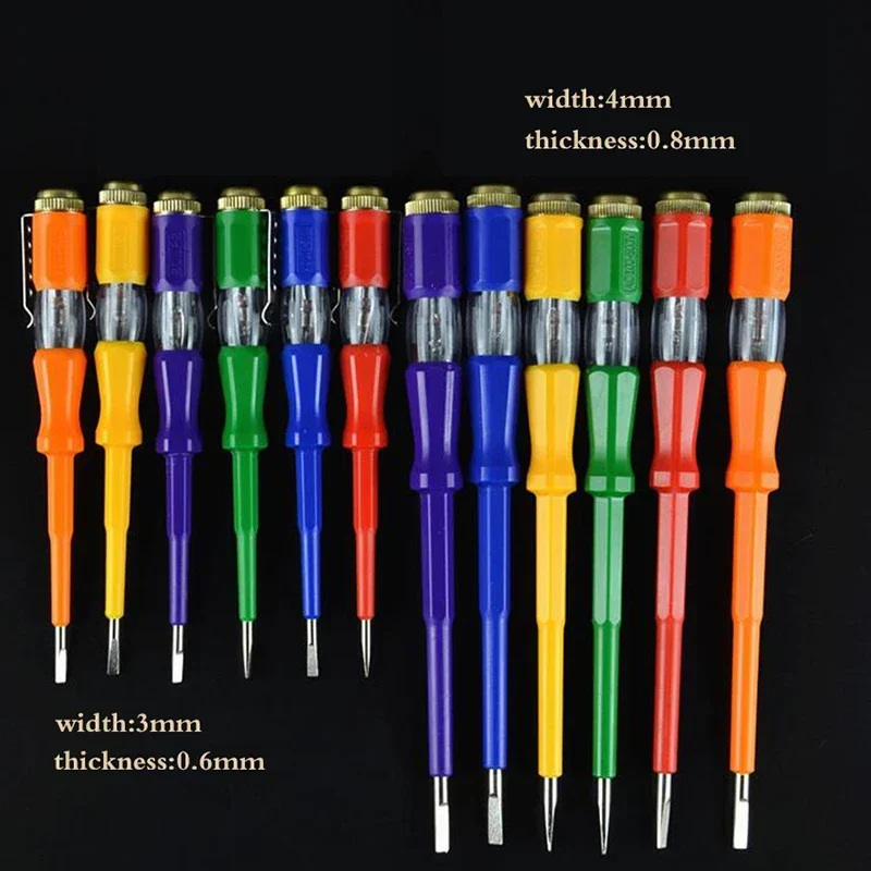1Pc 220V กันน้ำ Induced ไฟฟ้า Tester) ไขควงลองไฟไขควงเช็คไฟไขควงวัดไฟวัดไฟตรวจเช็คไลน์นิวตรอนแบบ Non-Contact สำหรับช่างไฟฟ้ามาตรฐาน CE Probe พร้อมไฟแสดงสถานะ Mayitr ปากกาเครื่องทดสอบแรงดันไฟฟ้า