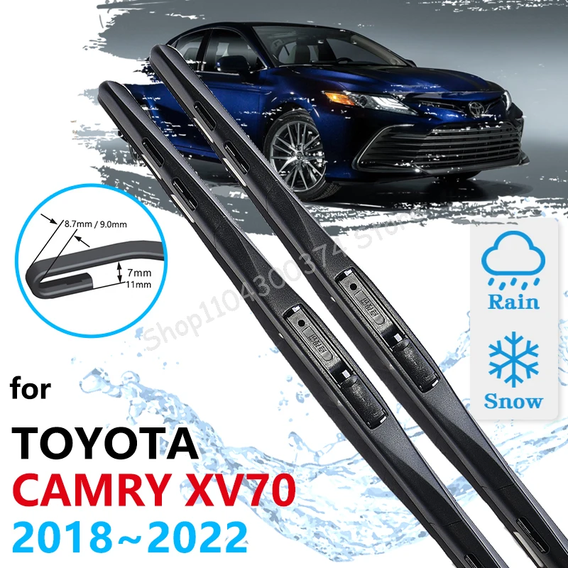 

Car Front Wiper Blades For Toyota Camry 70 XV70 Ascent SX TRD XLE 2018~2022 Daihatsu Altis Windshield Windscreen Car Accessories