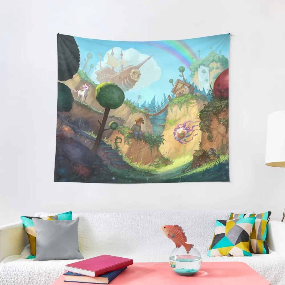 

Terraria - Indie Game Tapestry Wallpaper Bedroom Aesthetic Home Decor Tapestry