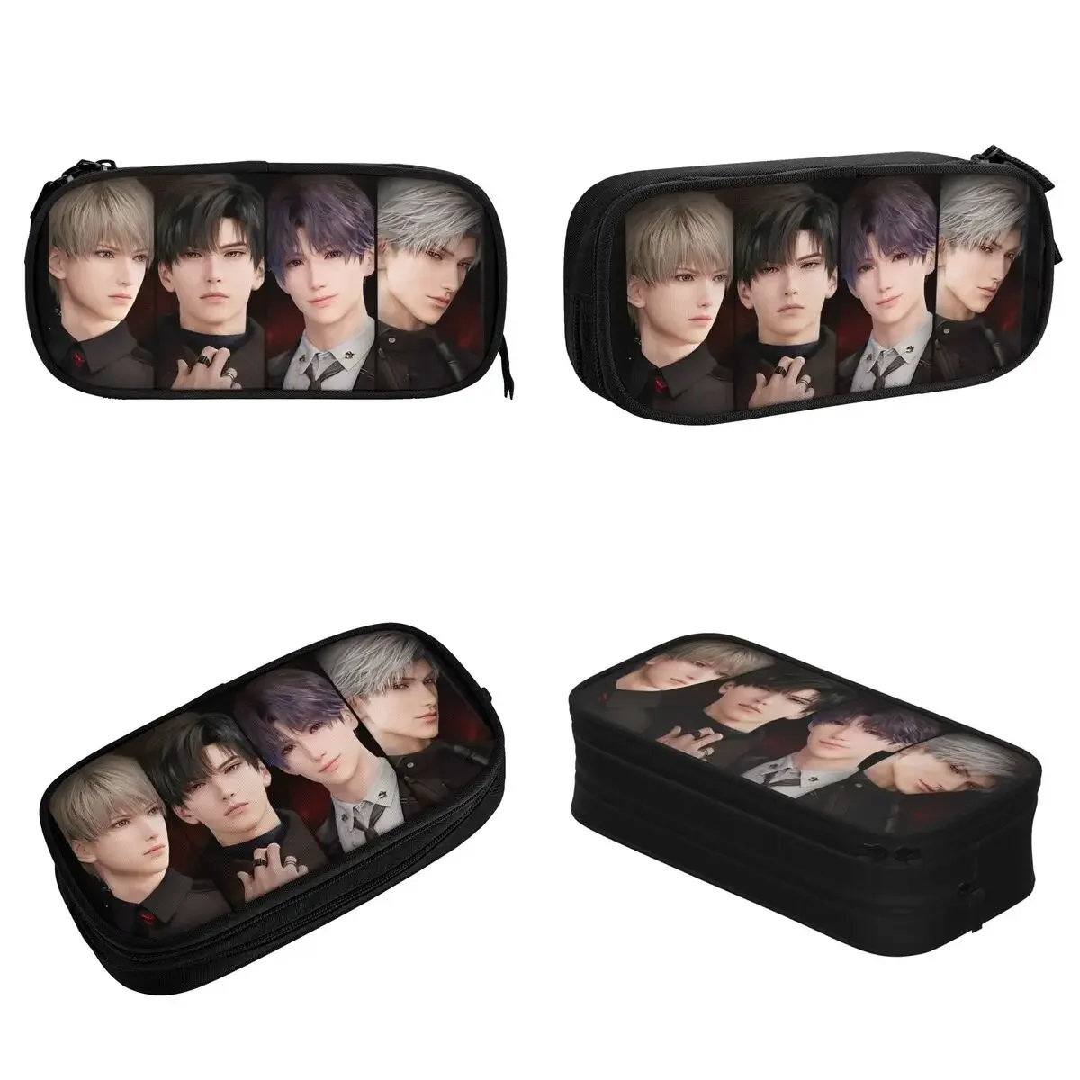 

Fun Love And Deepspace Pencil Case Game Pencilcases Pen Box for Student Large Storage Bags School Supplies Zipper Stationery