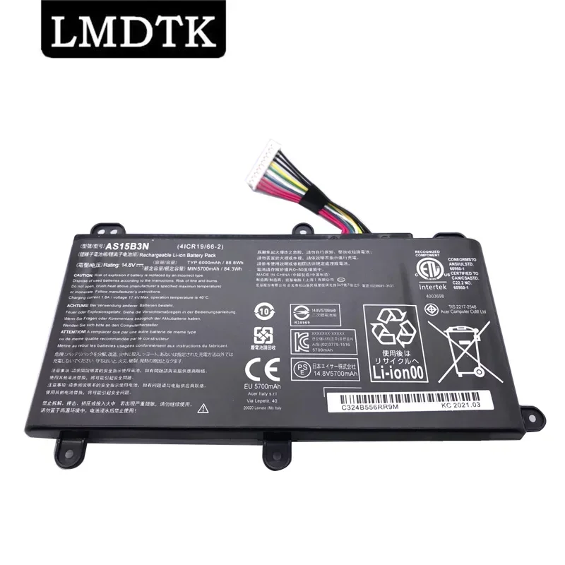 

LMDTK New AS15B3N Laptop Battery For Acer Predator 17 15 G9-591-713C G9-792-72S6 21X GX21-71 17X GX-79 G5-79