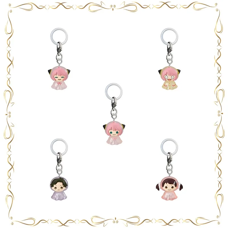 

SPY×FAMILY Anya Forger Damian Desmond Pendant Gashapon Q-version Holiday Gifts Model Toys