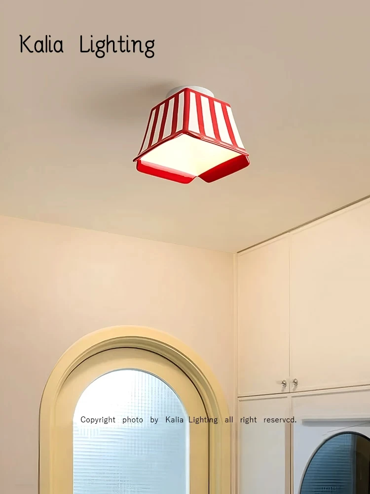 Popcorn hallway light Memphis foyer light creative hallway entrance balcony ceiling light decorative tube light