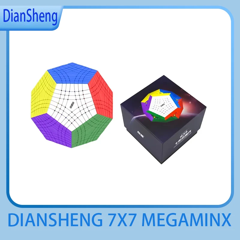 [JudyCube] DianSheng Galaxy TERAMINX M Stickerless Speed Cube Magnetic Diansheng 7x7 Megaminx Puzzle