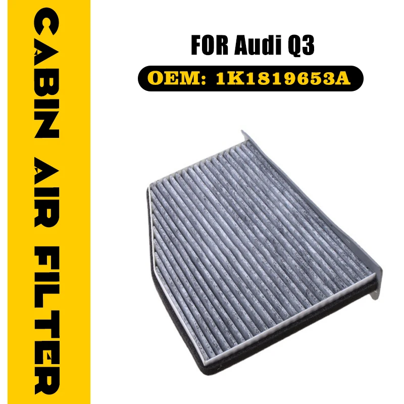 LHD Car Activated Carbon Air Filter For Audi Q3 8U 2011-2018 2012 2013 2014 2015 2016 2017 Charcoal Lined Accessories 1K1819653A