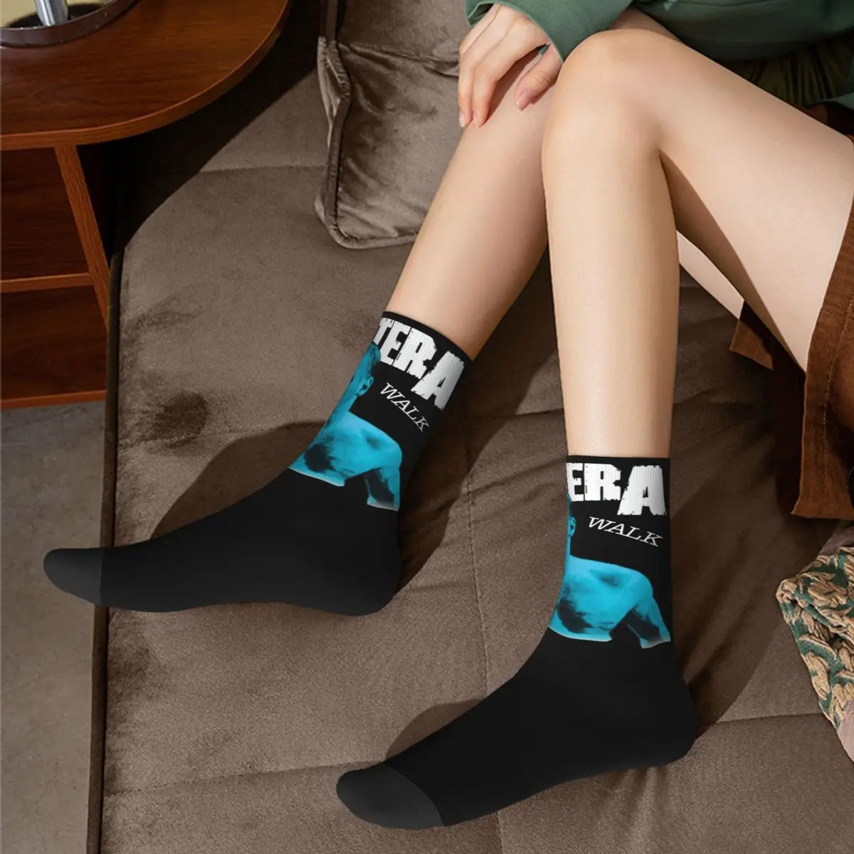 Harajuku Pantera Sports Socks Polyester Long Socks for Women Men Breathable