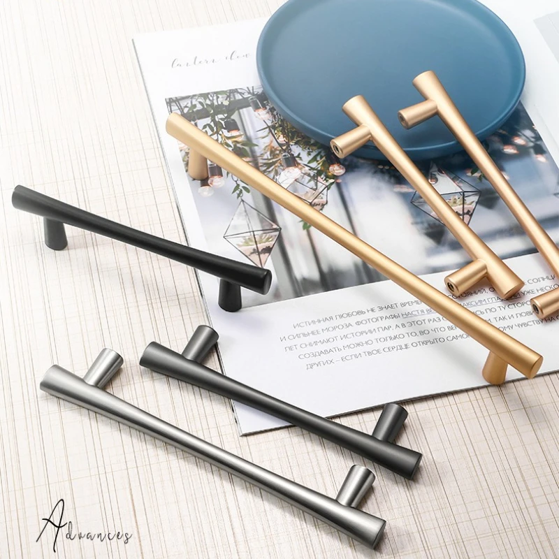 Exquisite Chinese Gold Cabinet Door Handle Modern Minimalist Wardrobe Drawer Kitchen Cabinet Pull American Furniture Hardware
