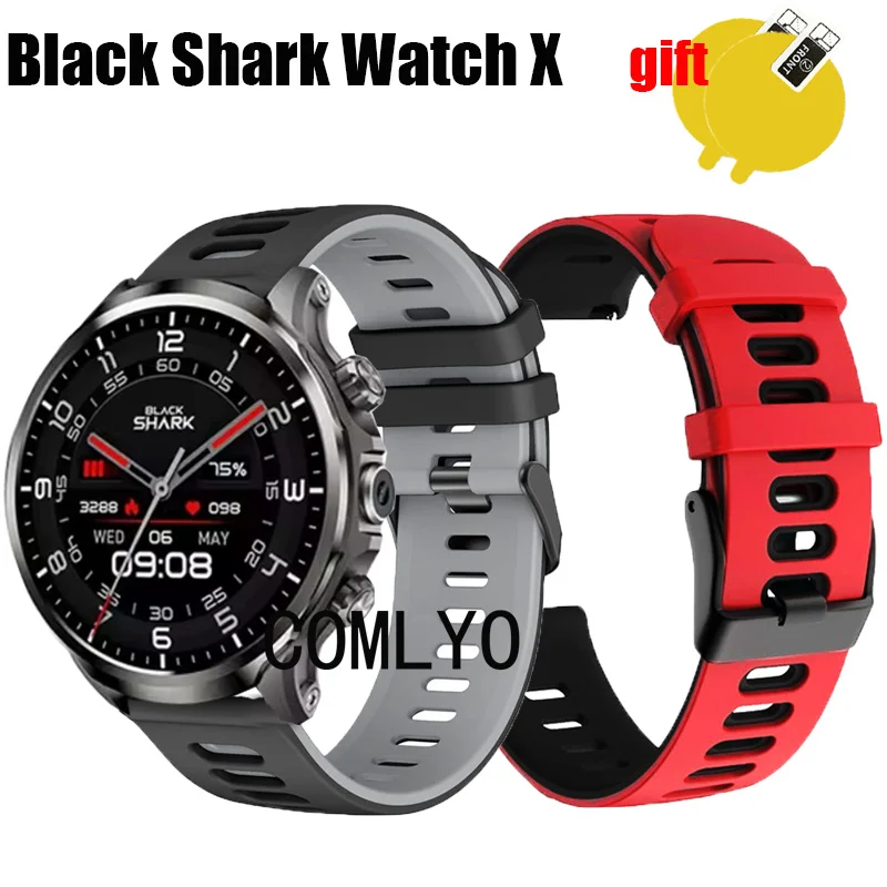 For Black Shark Watch X Strap Smart Watch Wristband Silicone Band Bracelet Belt Screen Protector film