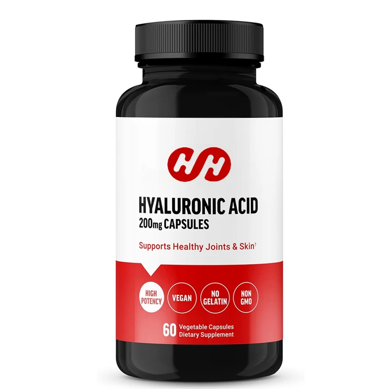 

Hyaluronic Acid Supplement, Hyaluronic Acid Capsules for Joint Health and Skin Moisturization, 60 Vegetarian Capsules
