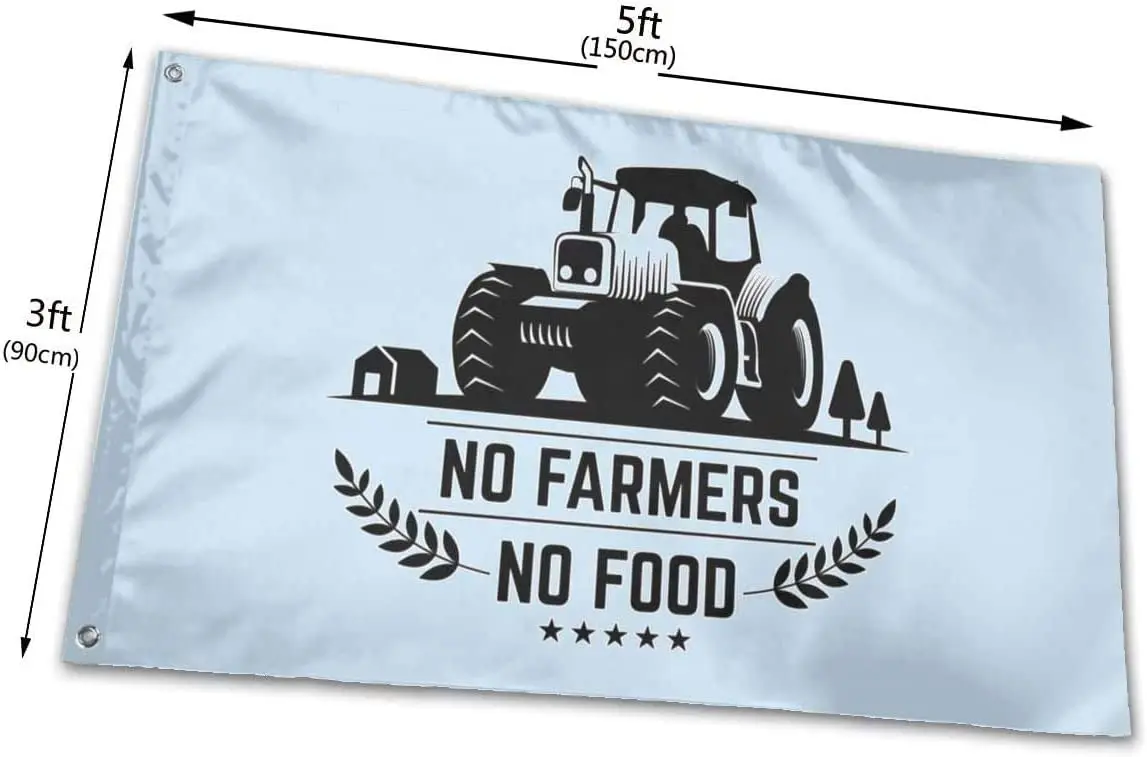 No Farms No Food Farmer Truck 3x5 Ft Us Flag Garden Flag Yard Flag Decorative Flag