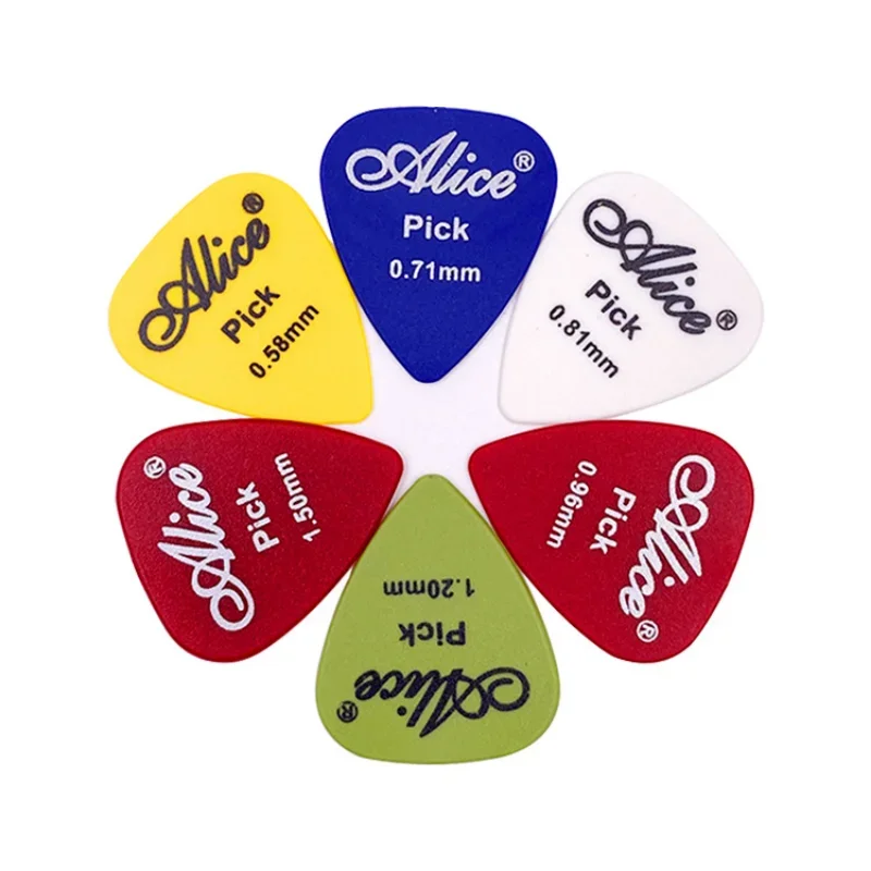 Guitarra Elétrica Bass Pick com Caixa De Armazenamento, Ukulele Acessórios, Cor Aleatória, Espessura Mista, 30 Pcs, 50Pcs