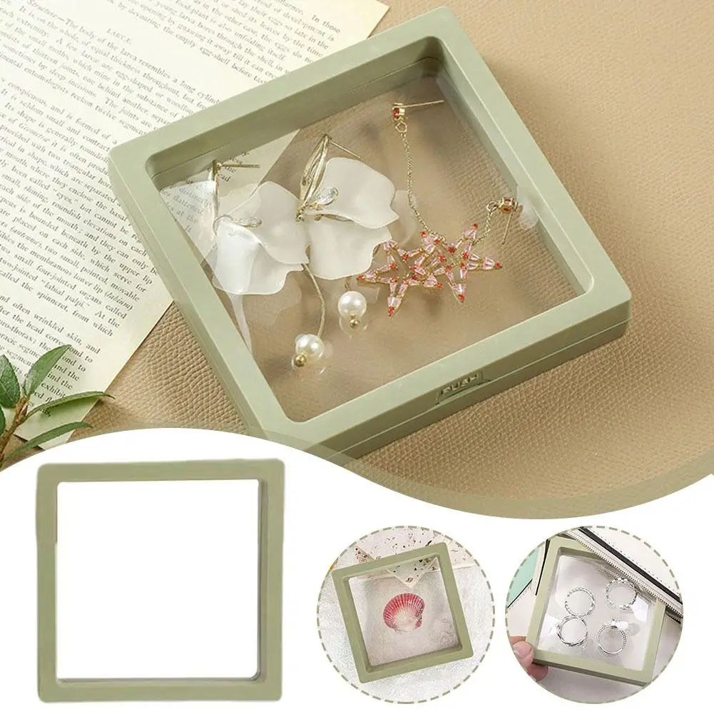Jewelry Display Storage Box Transparent PE Film Simple Lightweight For Chain Bracelet Earrings Ear Studs Necklace Gift R7T0