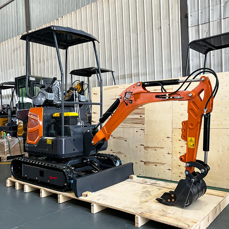Customized Kubota Engine 2 Ton Hydraulic Mini Excavator High Quality Construction Machinery 1800KG Micro Excavation With Cabin
