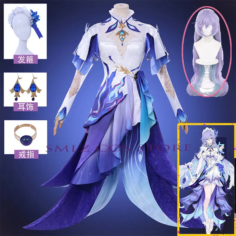 

Character New Role Wuthering Waves Cantarella Cosplay Costume Dress Accessories Set Cantarella Uniform Outfis Wig for Woman