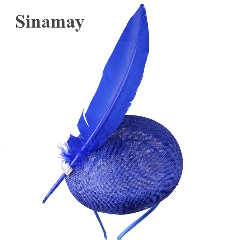 4 Layer Sinamay Nice Women Fascinator Hat Headband Ladies Cocktail Headpiece Ladies Wedding Church Race Tea Hair Accessories