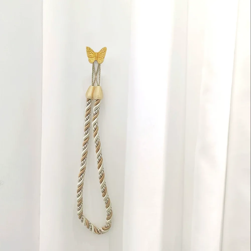 4Pcs/No drilling installation retro style curtain hook wall hanging bedroom snowflake clover