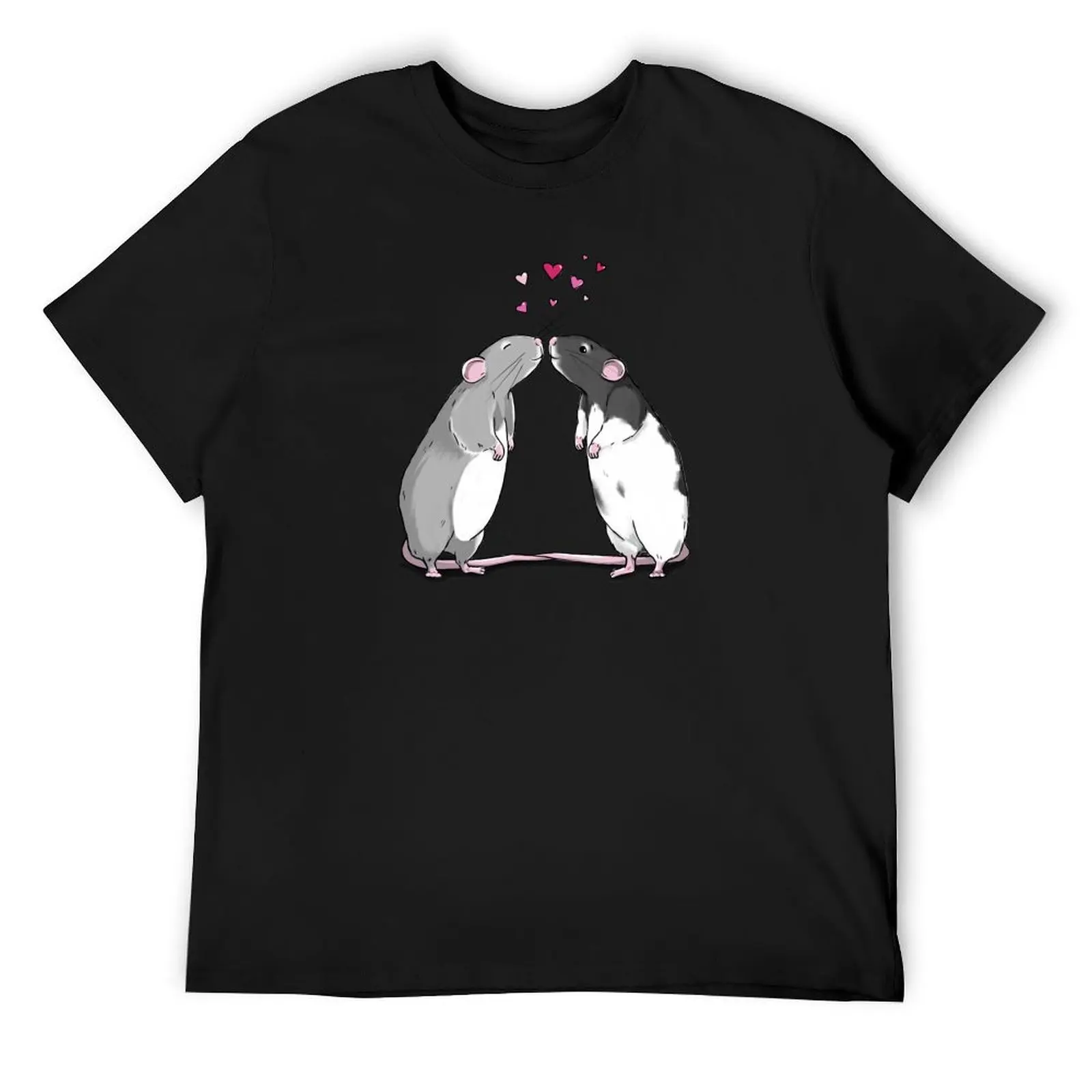 Ratty Valentine’s - Rat Kisses And Hearts T-Shirt sublime sweat oversizeds mens t shirts top quality