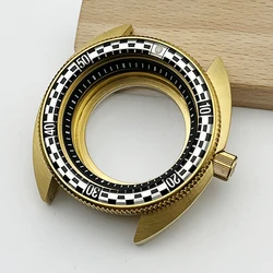 New 3.0 Crown NH35 Case SKX 6105 6309 Turtle Abalone For NH35 NH36 4R 7S Japan Automatic Movement Sapphire Glass Watch Case