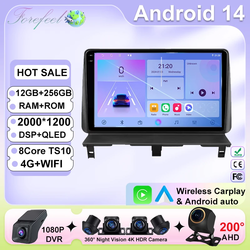 

Car Radio Carplay For Peugeot Partner 1 2002-2008 Partner Origin 1 2008-2011 GPS Android Auto Multimedia Player Stereo No 2din