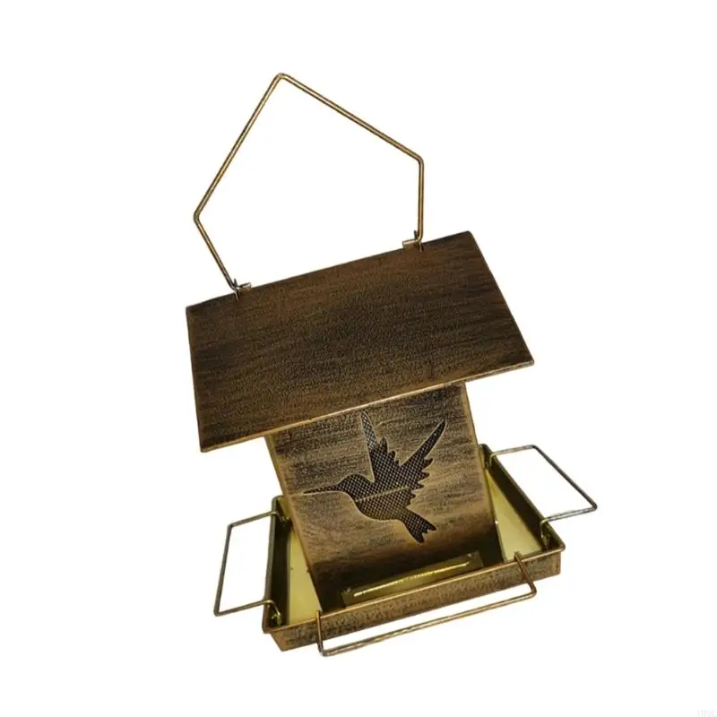 Traditional Design Metal Animal Dispenser Including Covered Top J0MC